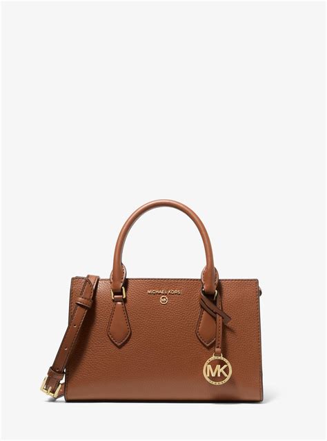 lavallieres michael kors schmales schal|Valerie Small Pebbled Leather Satchel .